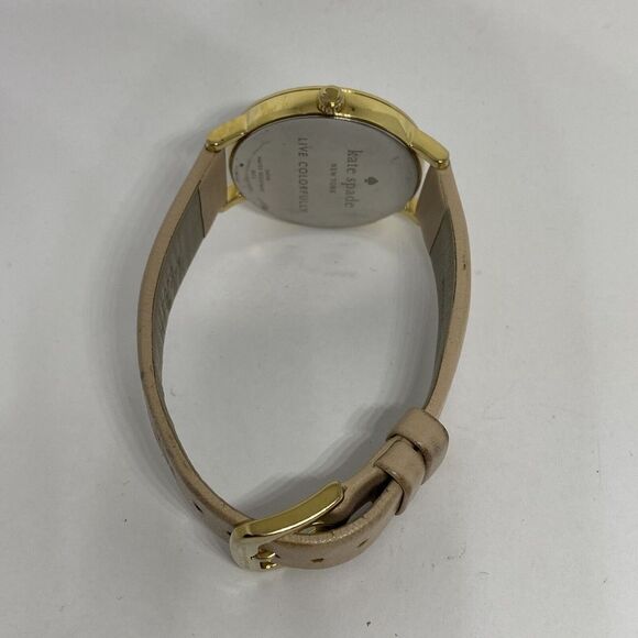 Kate Spade New York Metro 0073 Women Beige Leather Analog Dial Wrist Watch MP627 main image 7